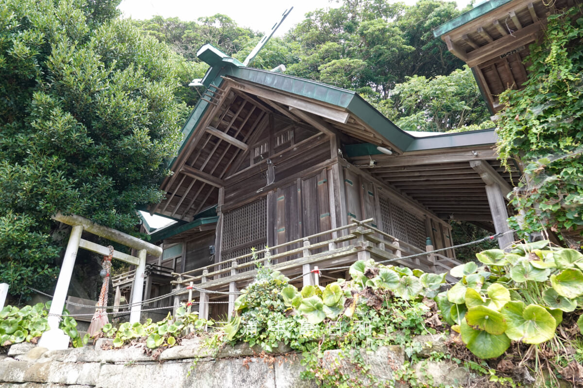 熊野社（佐島）・社殿側面（撮影日：2026.07.31）