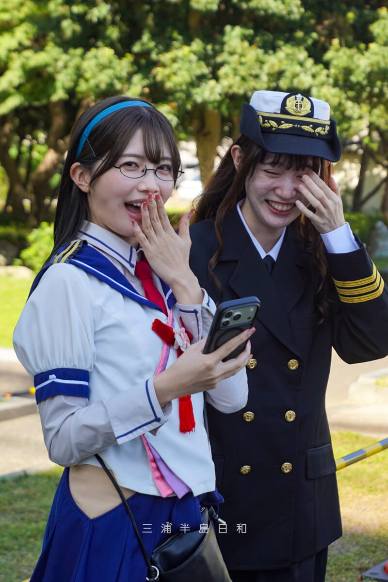 海上自衛隊横須賀地方隊オータムフェスタ2026・艦これ-艦娘遊撃隊-大淀（演：半澤楓さん）と足柄（演：澤田美紀さん）[タテ]（撮影日：2026.10.10）
